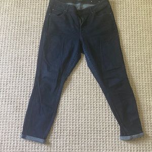 Ann Taylor dark wash skinny jeans